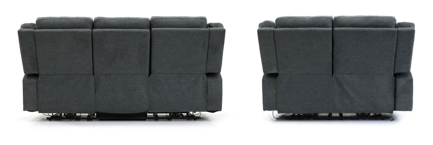 Alto Electric Recliner Sofa Graphite 3+2 Set