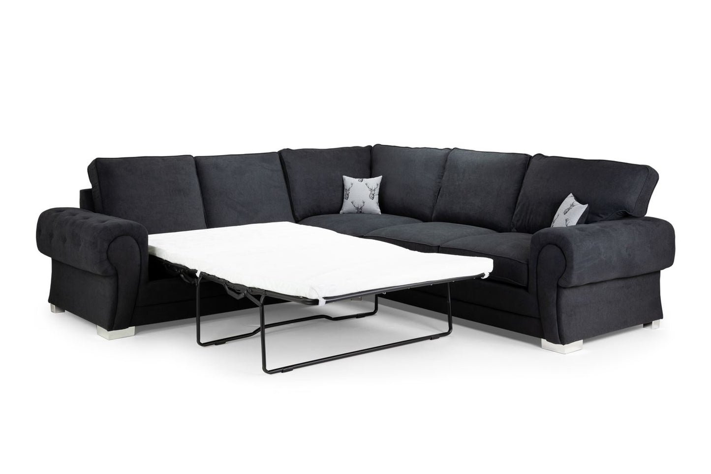 Vespa Fullback Sofabed Black Large Corner