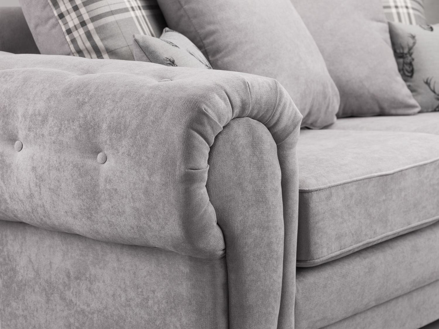 Vespa Scatterback Sofabed Grey Large Corner
