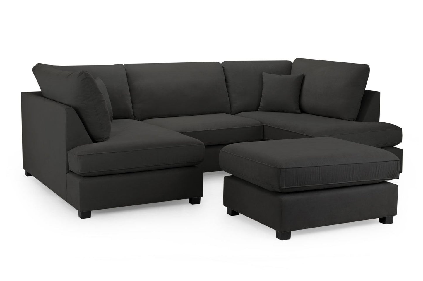 Miami Sofa Black U Shape Corner