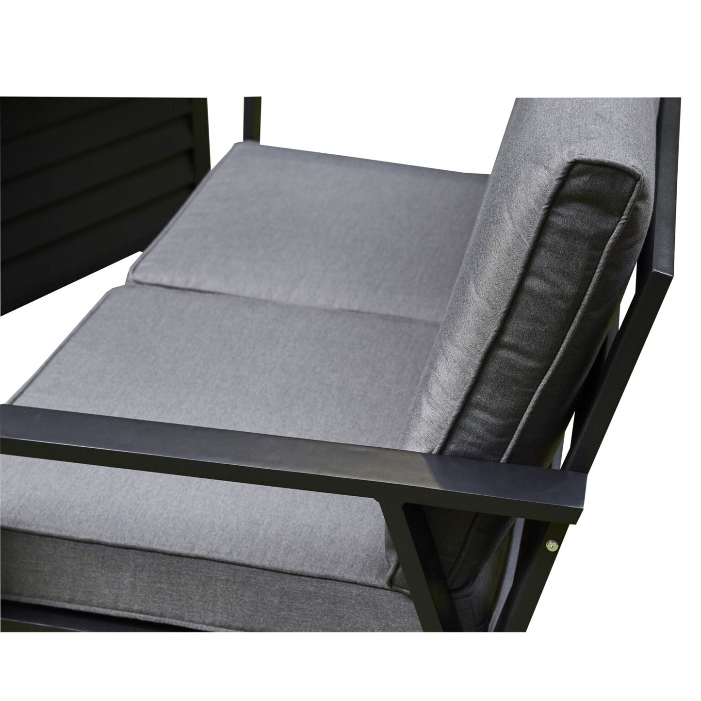 Sienna Aluminium Sofa Dining Set with Fire Pit – Grey