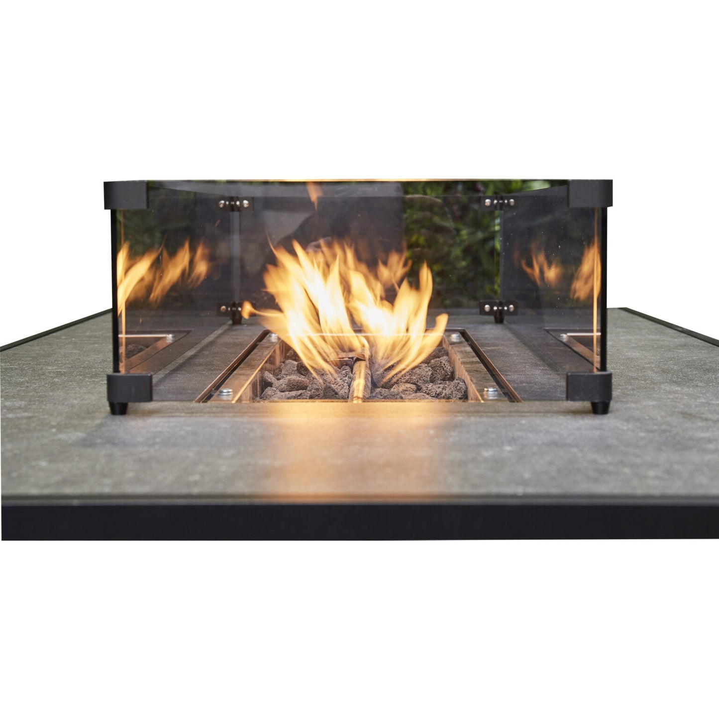 Sienna Aluminium Sofa Dining Set with Fire Pit – Grey