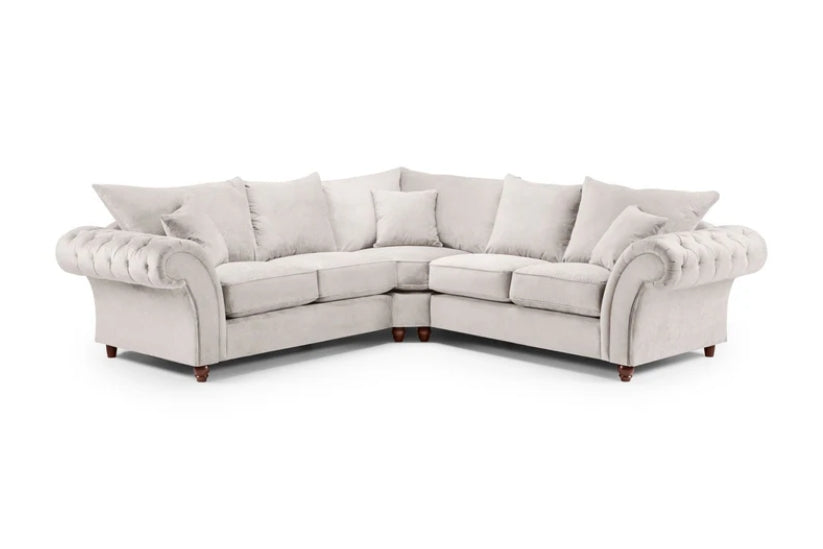 Buckingham Fullback Sofa Stone Large Corner