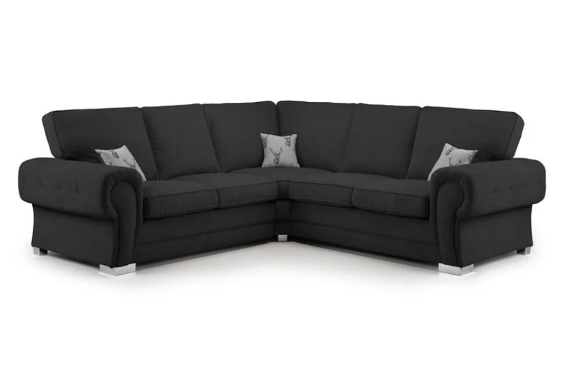Vespa Fullback Sofabed Black Large Corner