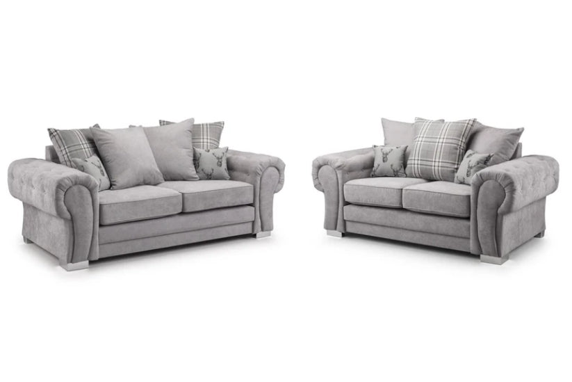 Vespa Scatterback Sofa Grey 3+2 Set