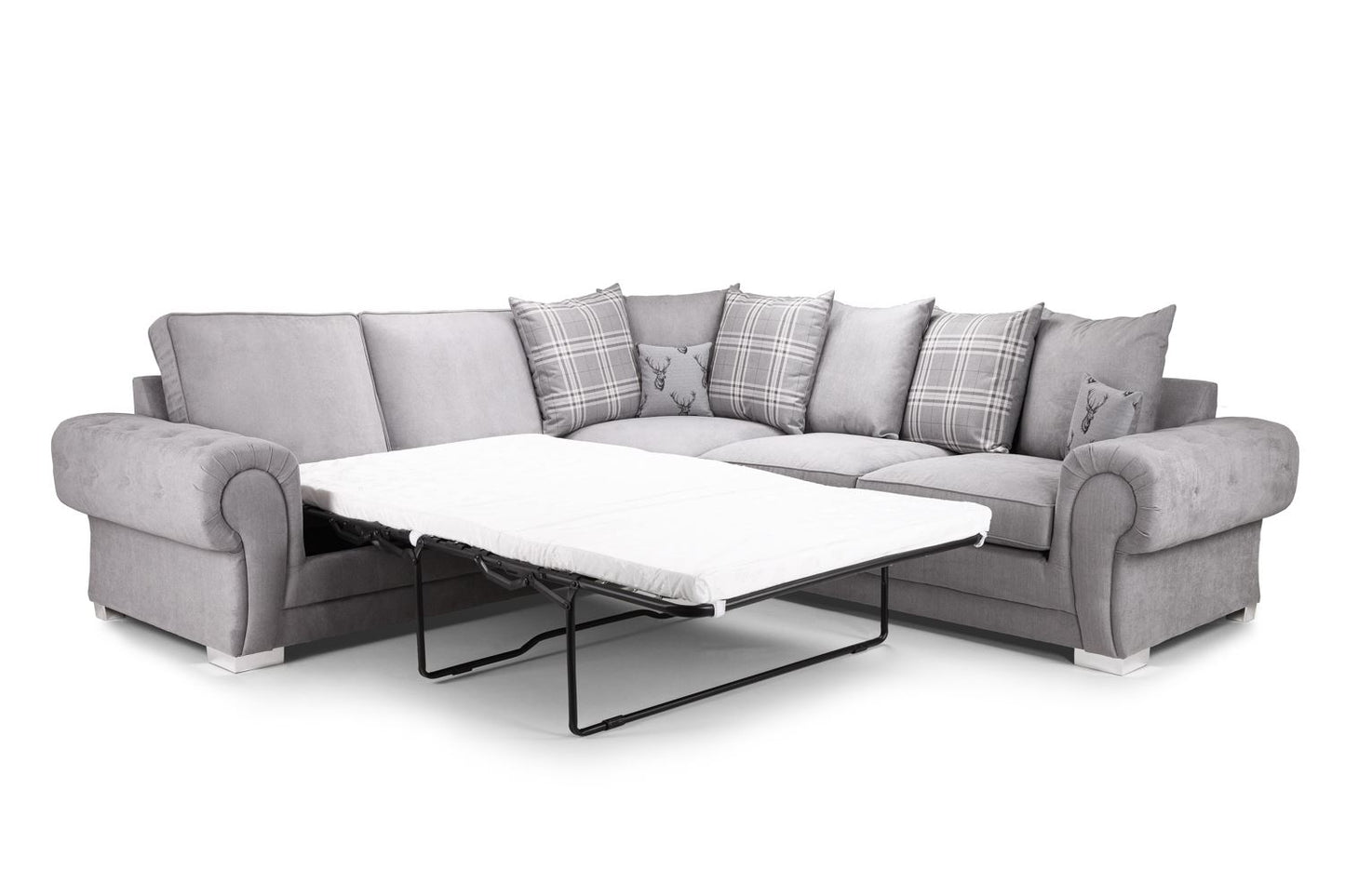 Vespa Scatterback Sofabed Grey Large Corner