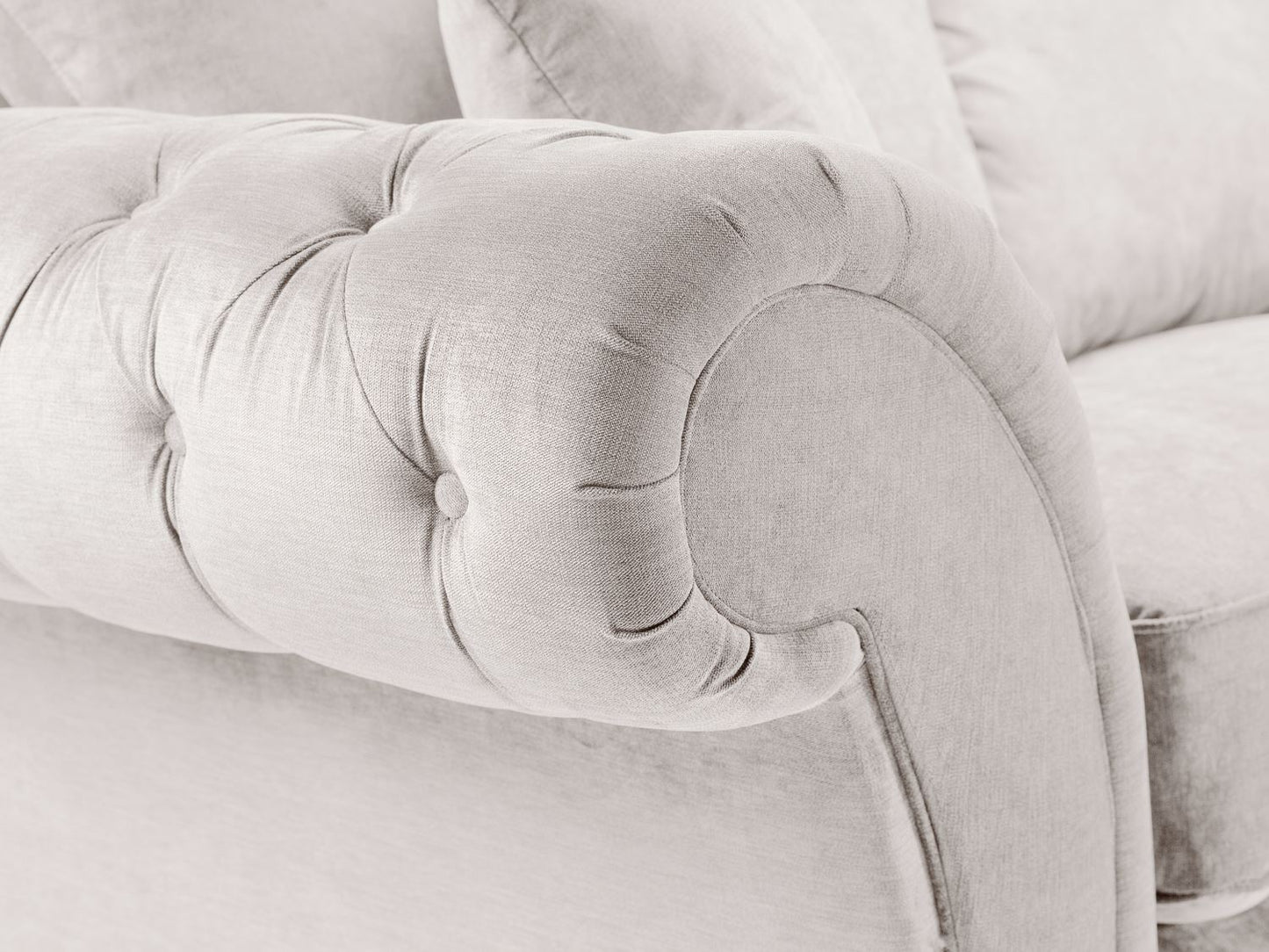 Buckingham Fullback Sofa Stone Left Hand Facing Corner