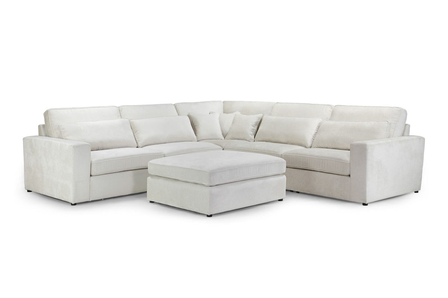 Katia Modular Sofa Ivory Left Hand Facing Corner