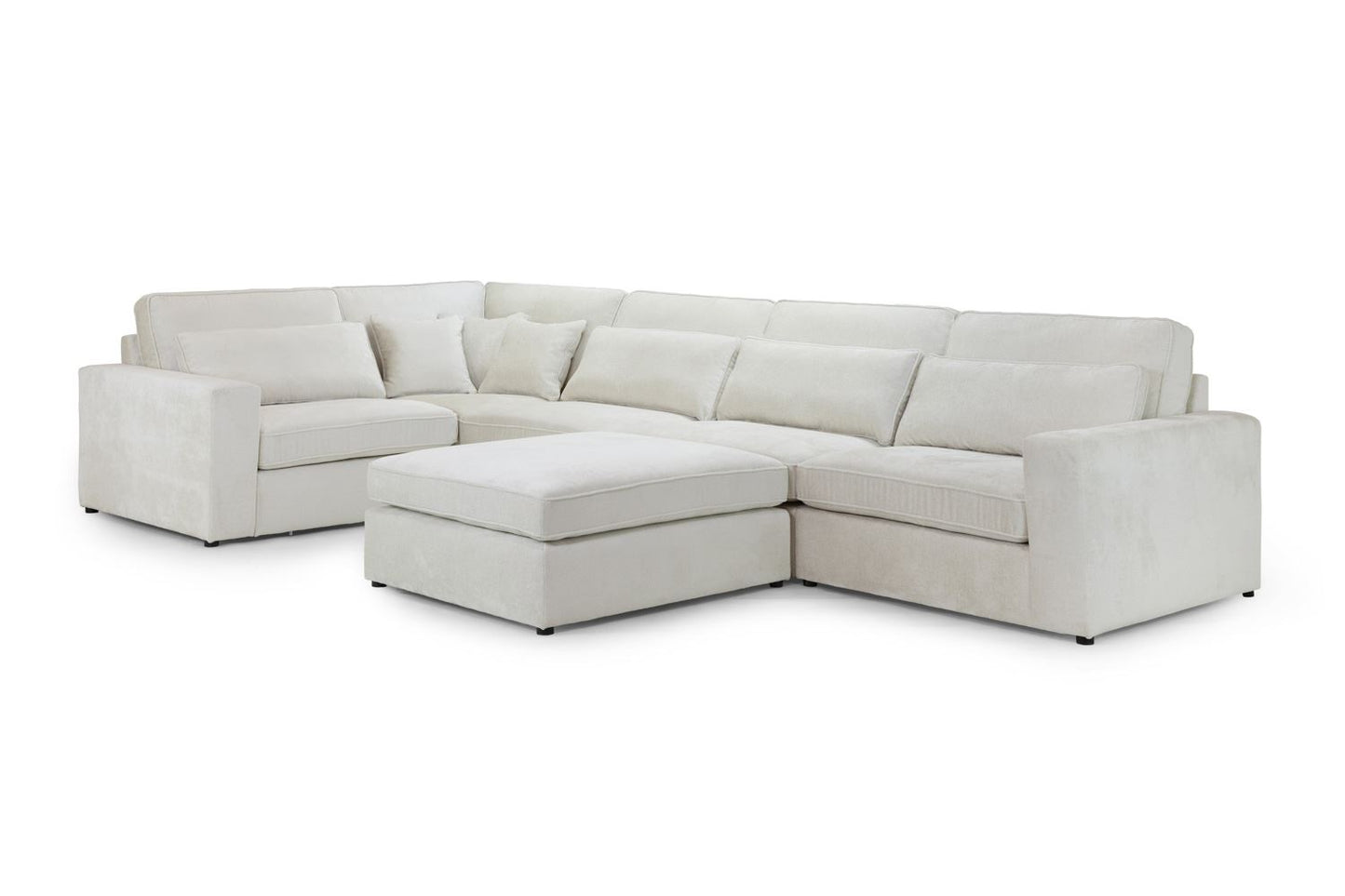 Katia Modular Sofa Ivory Left Hand Facing Corner
