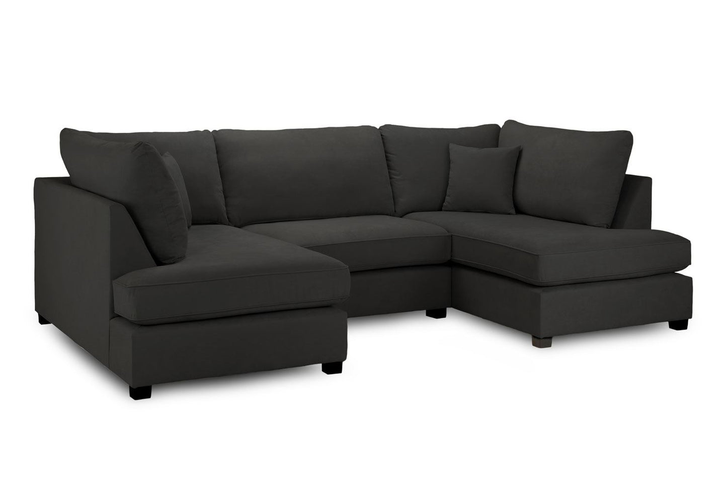 Miami Sofa Black U Shape Corner