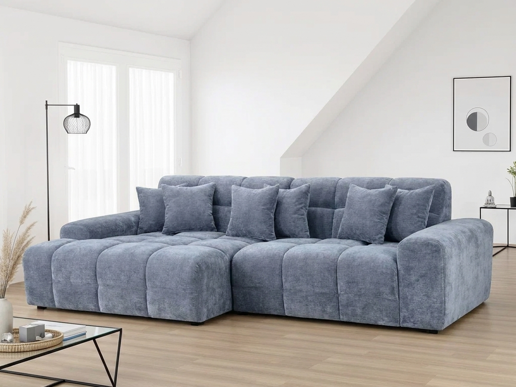Jackson Corner Slate Blue Sofa