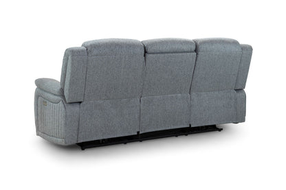 Liston Recliner Sofa Grey 3 Seater