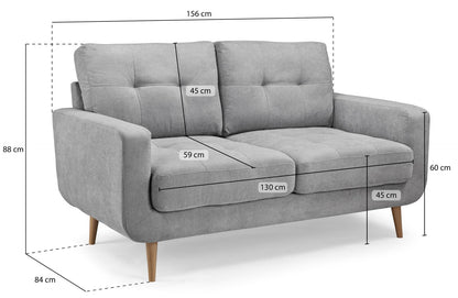 Radiance Sofa Grey 2 Seater