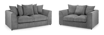 Quinn Sofa Grey 3+2 Set