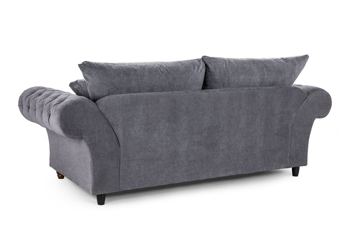 Buckingham Fullback Sofa Grey 3 Seater