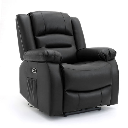 Alto Electric Recliner Sofa Black Armchair