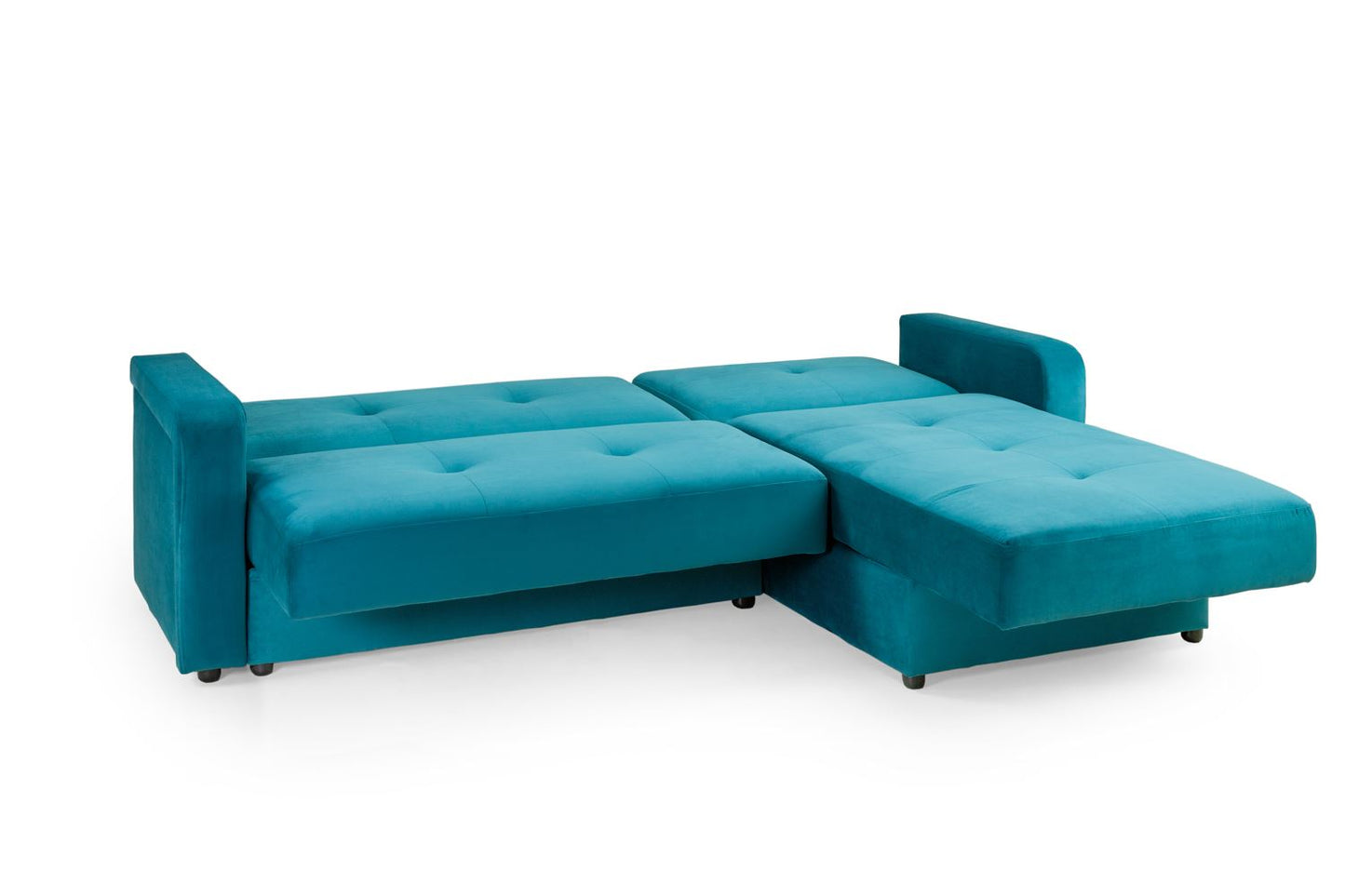 Kira Sofabed Plush Teal Universal Corner