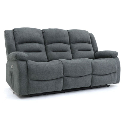 Alto Electric Recliner Sofa Graphite 3 Seater