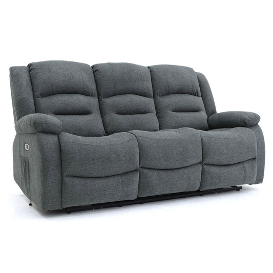 Alto Electric Recliner Sofa Graphite 3 Seater