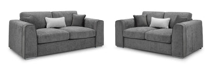 Naples Sofa Grey 3+2 Set