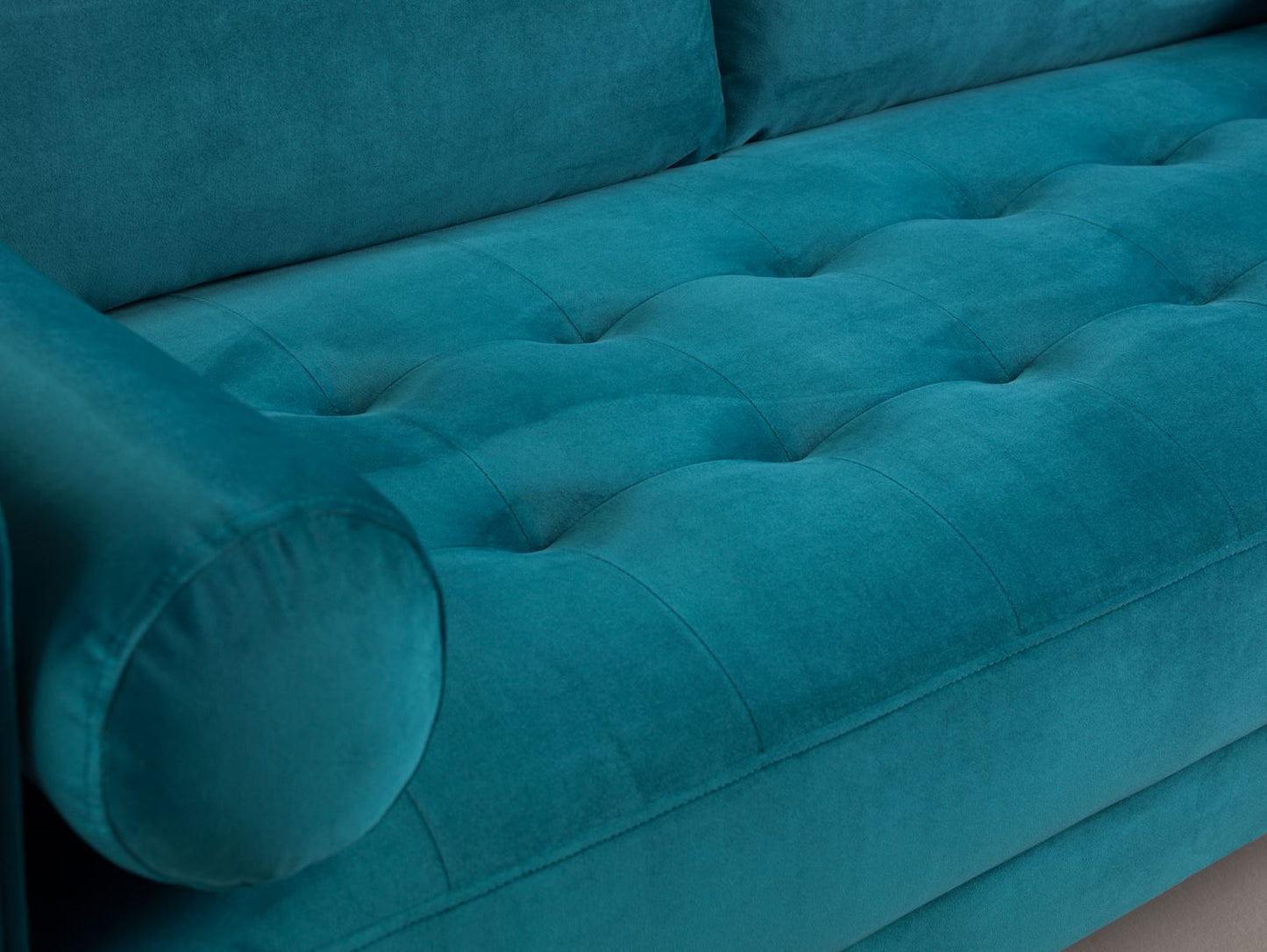 Herald Sofa Plush Teal Footstool