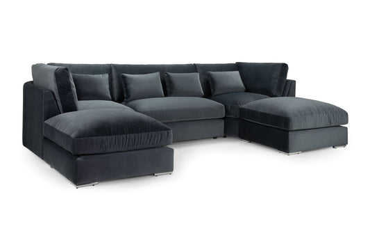 Beatrice Sofa Slate U Shape Corner