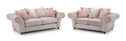 Florence Chesterfield Sofa Beige 3+2 Set