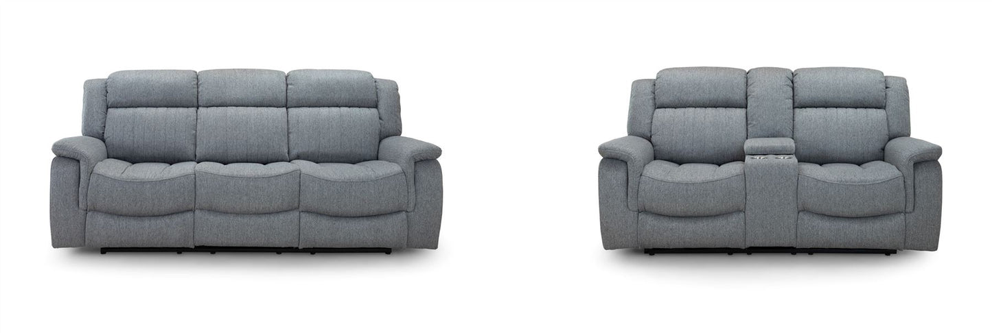 Liston Recliner Sofa Grey 3+2 Set