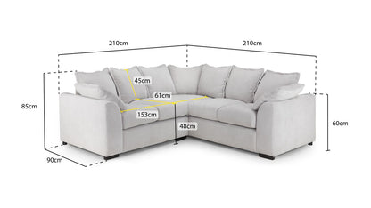 Cobi Sofa Grey Large Corner