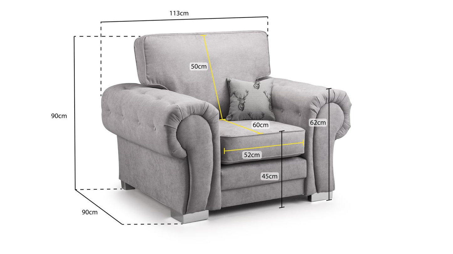 Vespa Fullback Sofa Grey Armchair