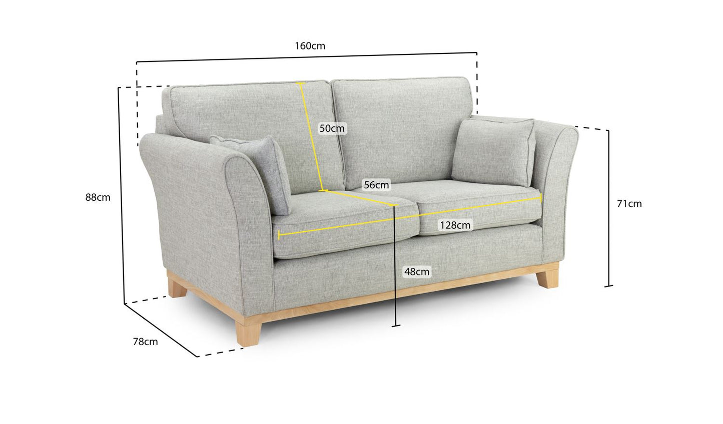 Delta Sofa Grey 2 Seater