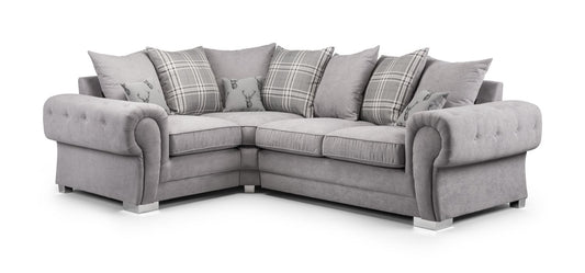 Vespa Scatterback Sofa Grey Left Hand Facing Corner