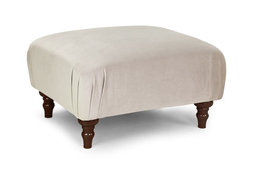 Basil Sofa Plush Beige Footstool