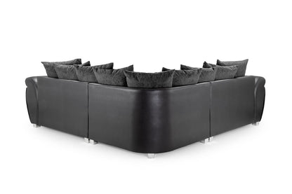 Shani Sofa Black/Grey Large Corner