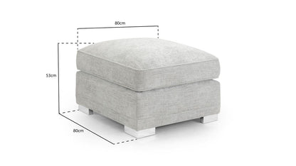 Statton Sofa Grey Footstool