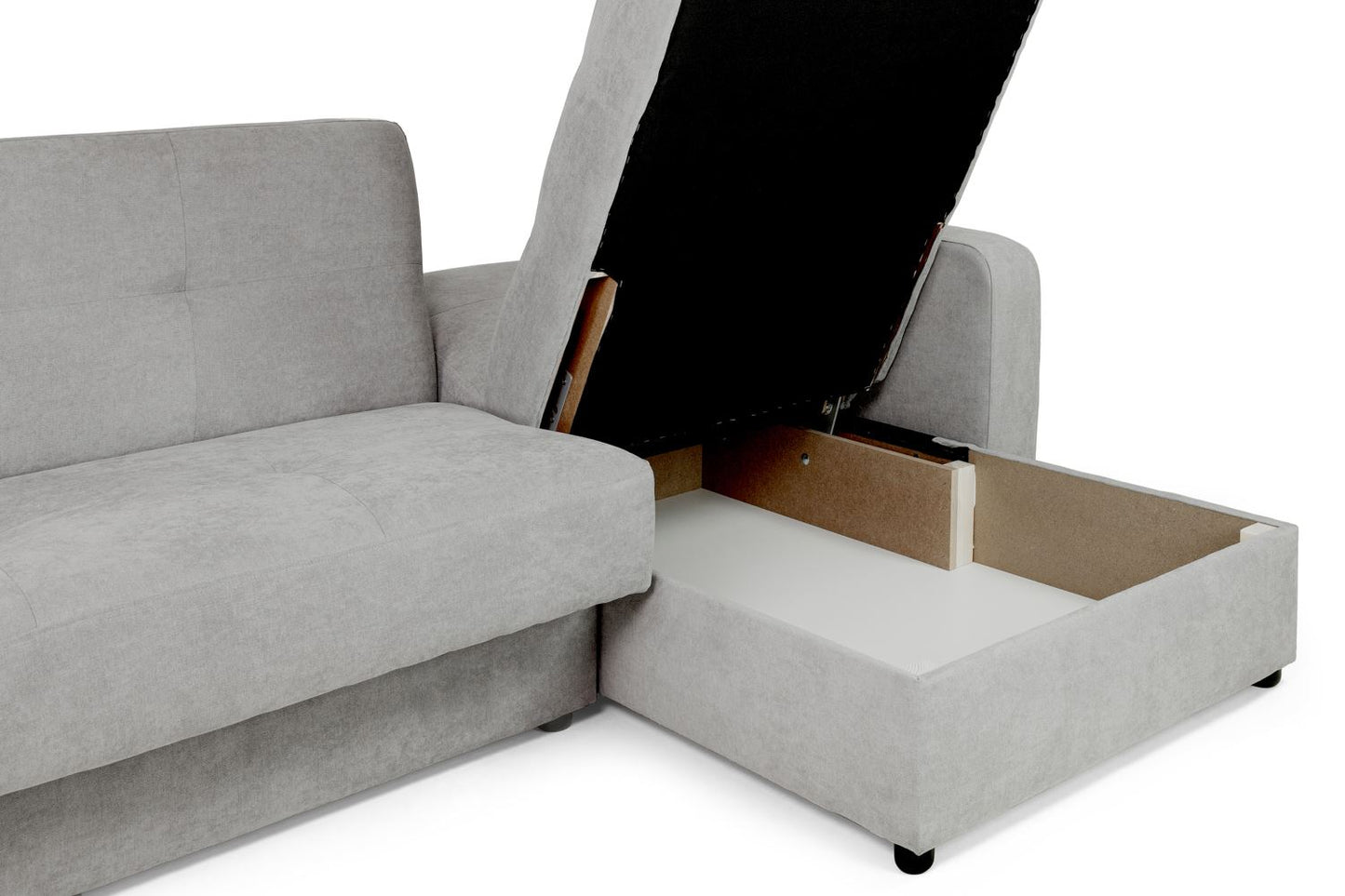 Kira Sofabed Grey Universal Corner