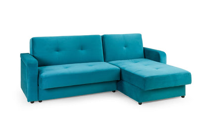 Kira Sofabed Plush Teal Universal Corner