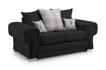 Vespa Scatterback Sofa Black 2 Seater