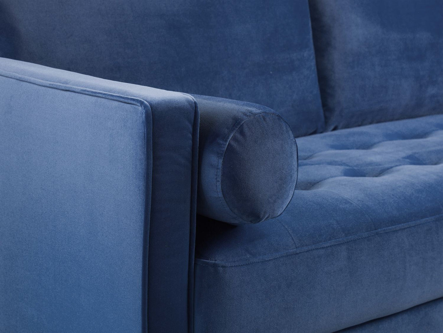 Herald Sofa Plush Blue 3 Seater