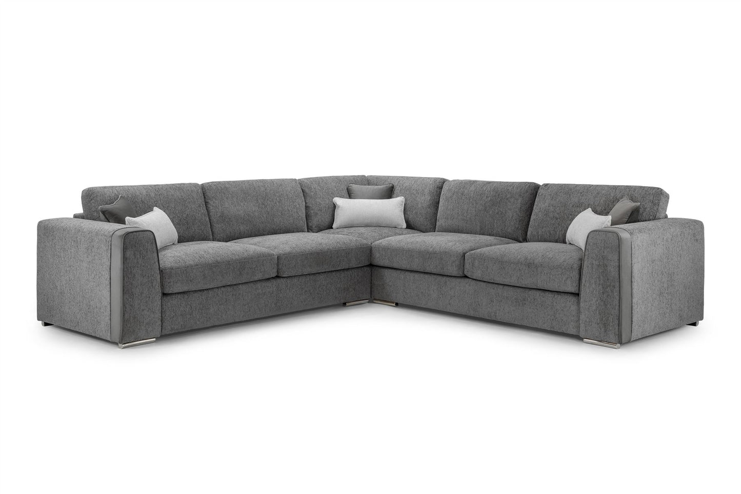 Naples Sofa Grey Large Corner