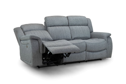 Liston Recliner Sofa Grey 3 Seater