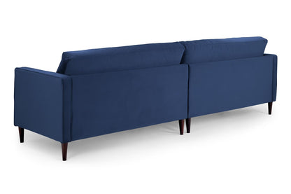 Herald Sofa Plush Blue 4 Seater