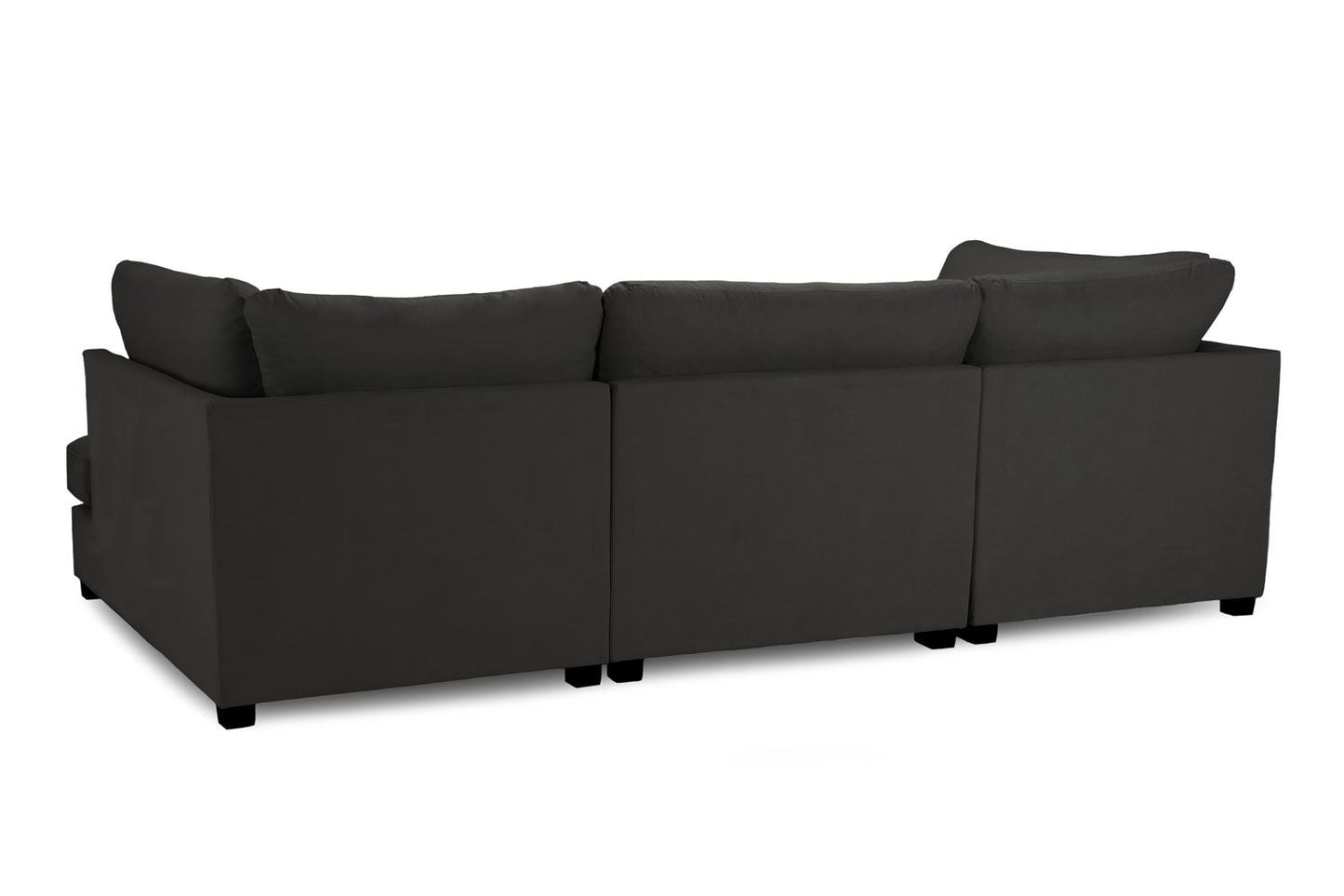 Barnaby Sofa Black U Shape Corner