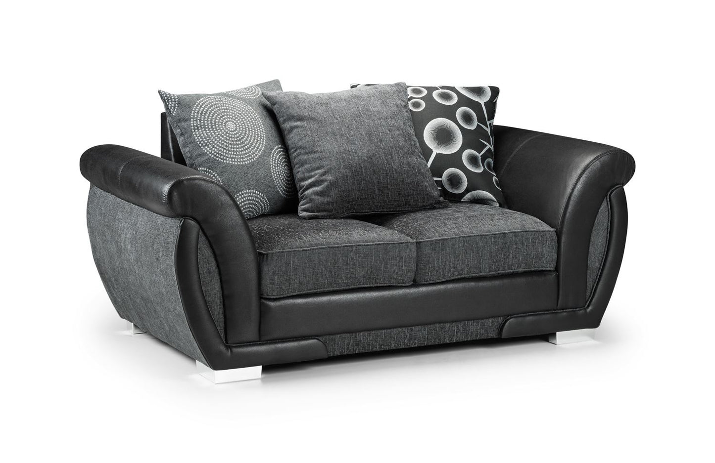 Shani Sofa Black/Grey 2 Seater