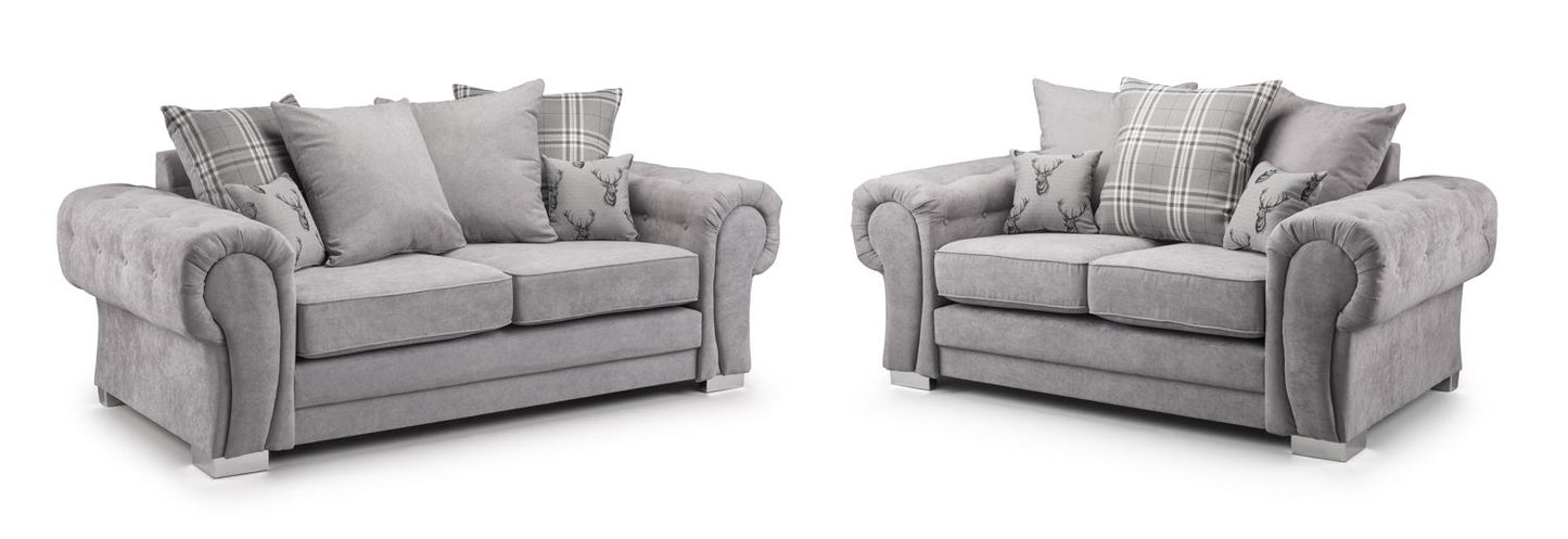 Vespa Scatterback Sofa Grey 3+2 Set