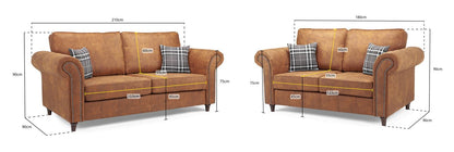 Willow Sofa Tan 3+2 Set