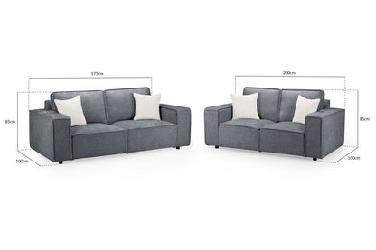 Marie Sofa Slate 3+2 Set