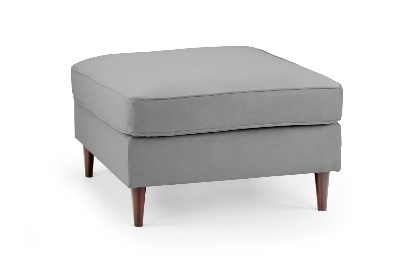 Herald Sofa Plush Grey Footstool