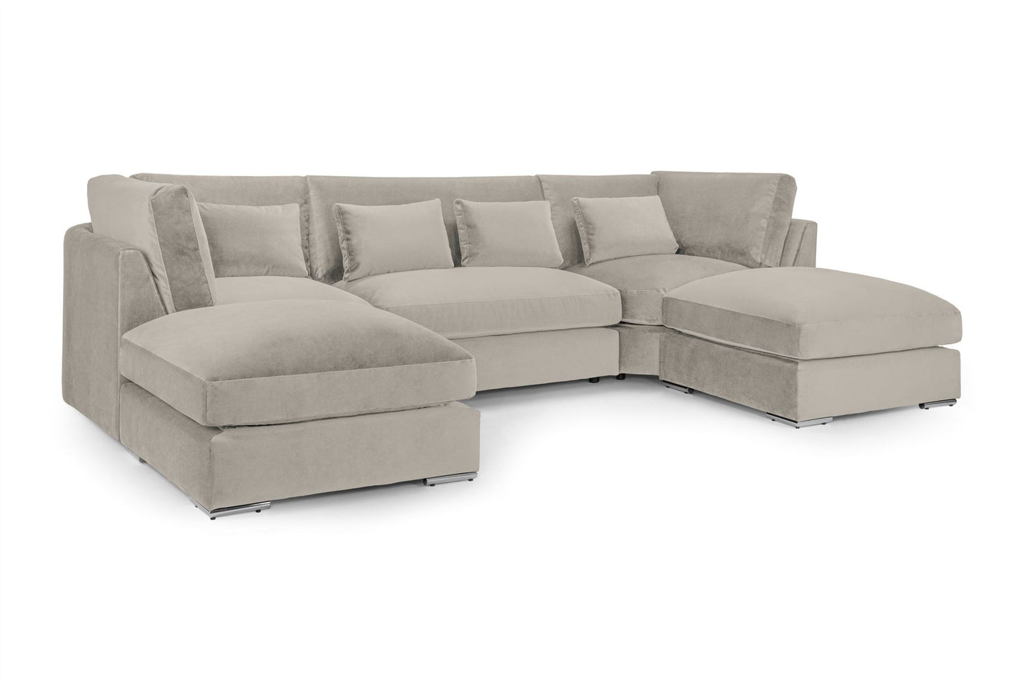 Beatrice Sofa Beige U Shape Corner