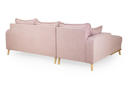 Rhea Sofa Pink Left Hand Facing Corner